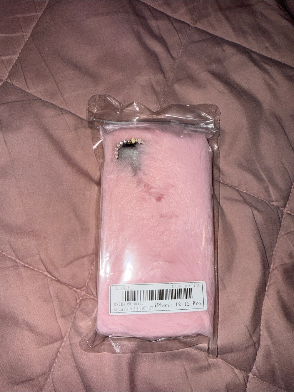 Plush Pink Furry Phone Case - Soft Protective Cover - Picture 5 of 5